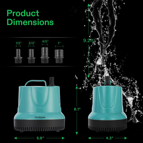 In-pond use highlights quiet operation during day and night
