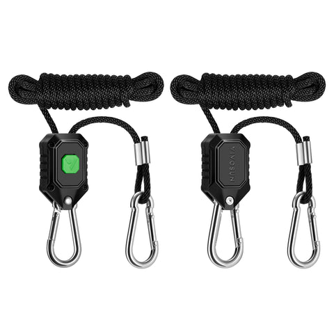 VIVOSUN adjustable grow light hanger for precise height control in a tent.