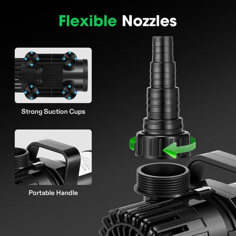 VIVOSUN adjustable outlet directs water flow for versatile setups