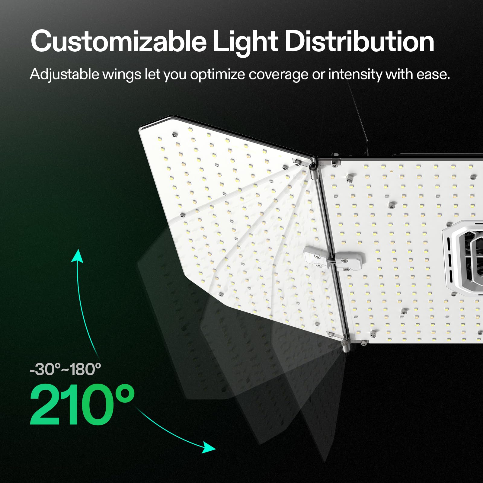 VIVOSUN AW200SE integrated fan close up highlighting airflow design.