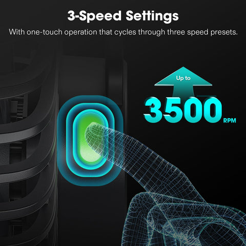 VIVOSUN AeroWave D4 offers 3-speed control for tailored cooling.