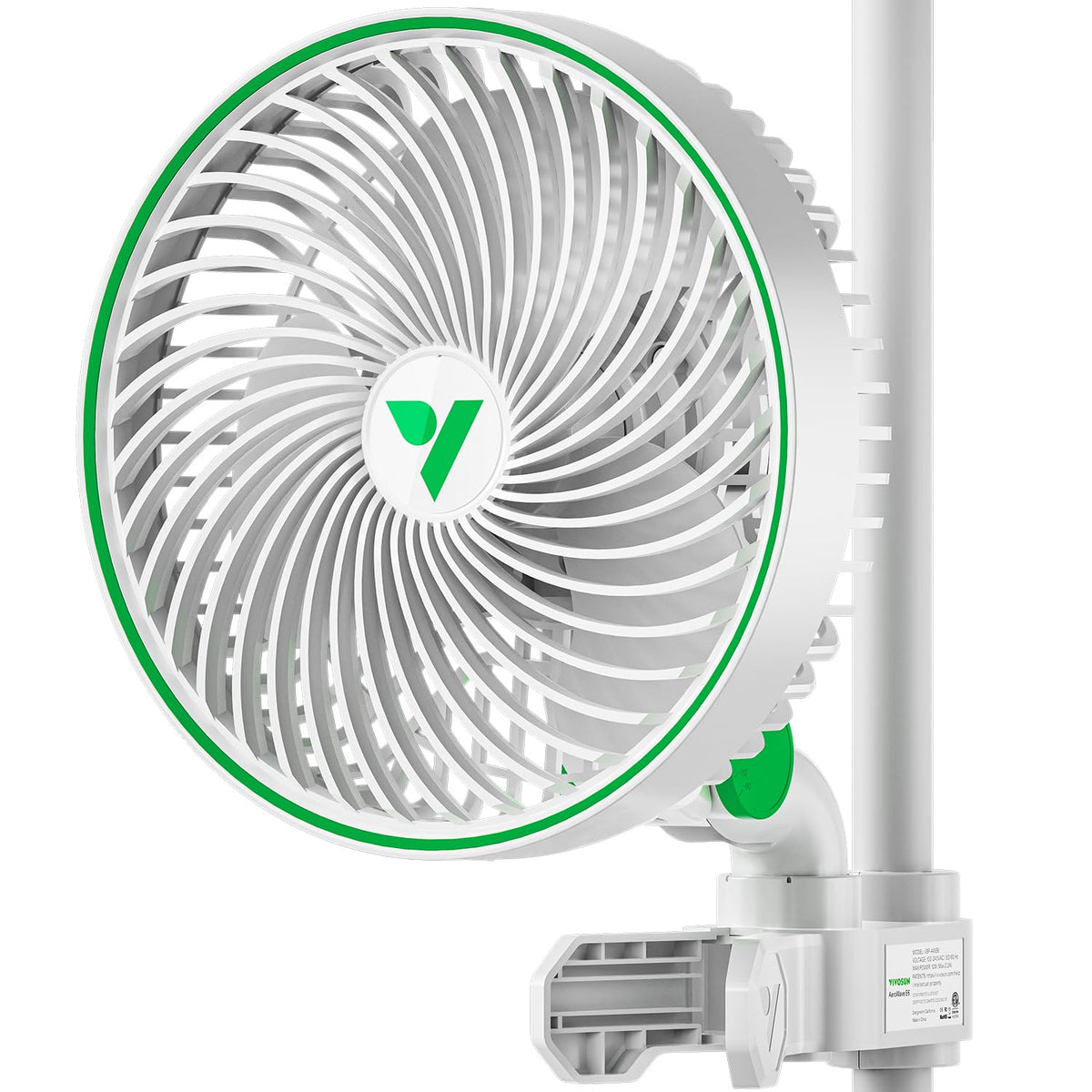 VIVOSUN AeroWave E6 6-inch clip fan in action delivering steady airflow for grow tents