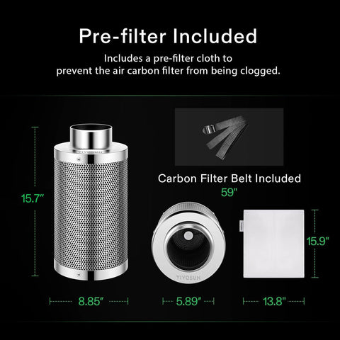Belts included to simplify quick assembly in the grow space