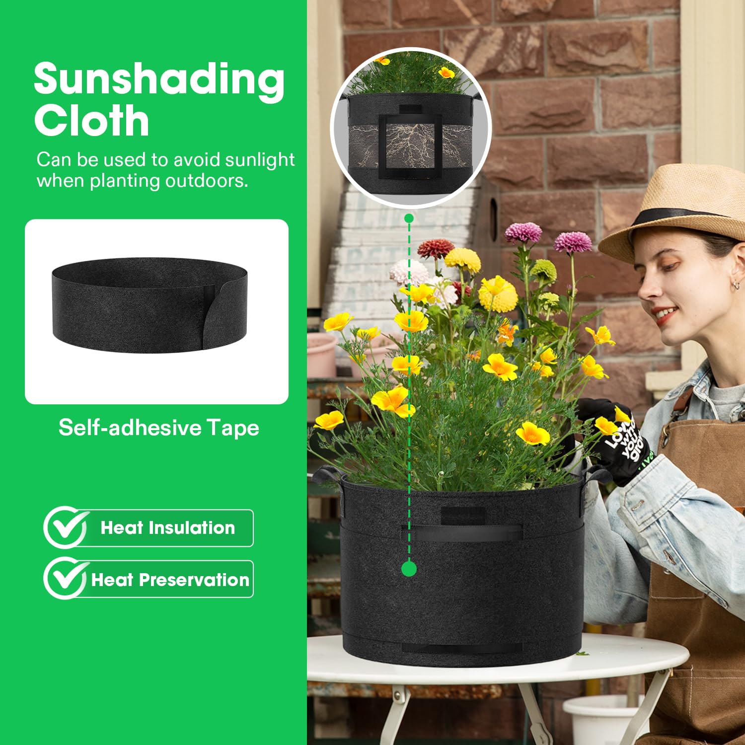 VIVOSUN blackout cloth reduces light exposure for crops needing darkness.