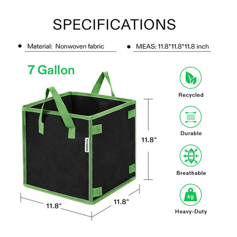 VIVOSUN breathable material promotes air pruning for healthier roots