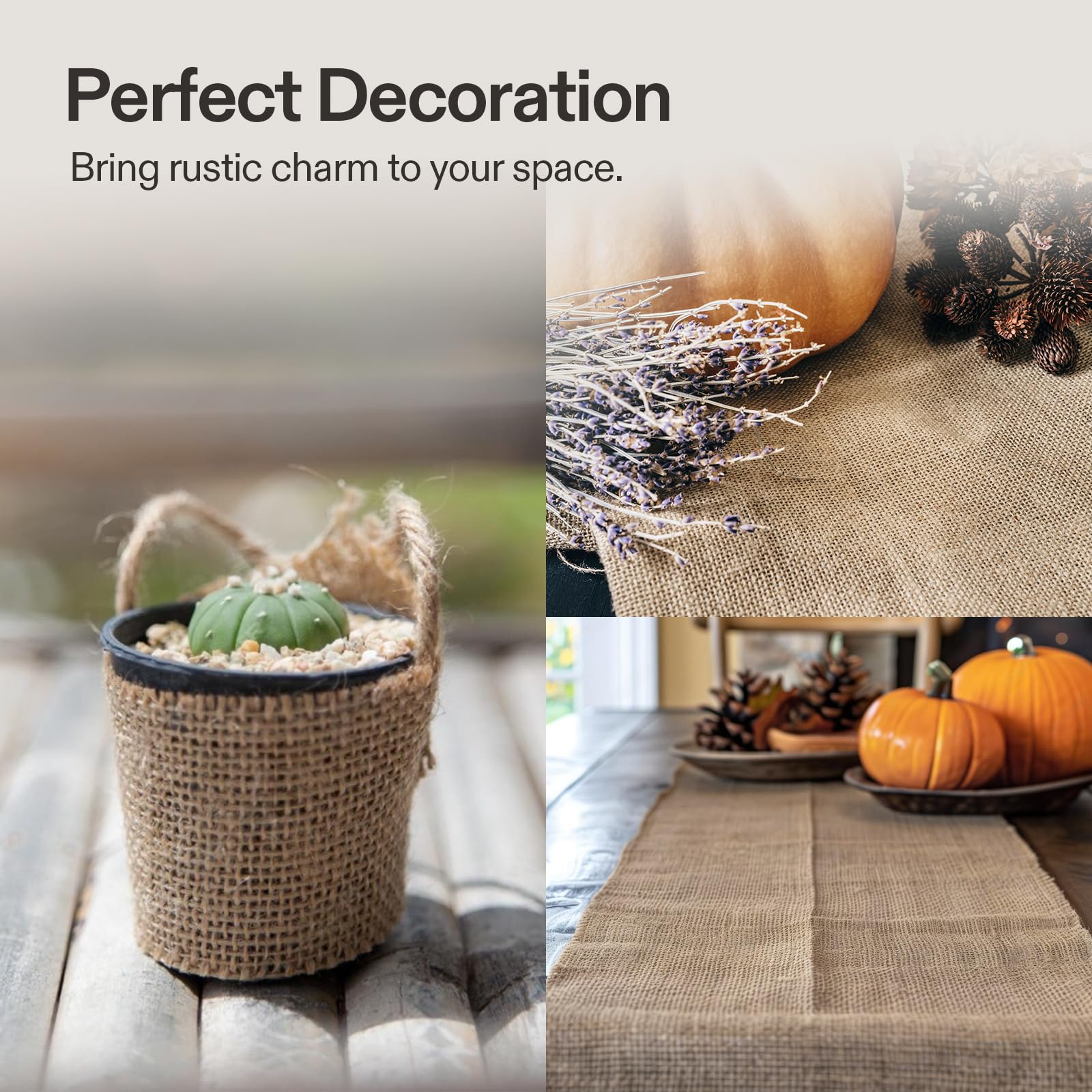 VIVOSUN burlap used as shade cloth to shield delicate plants from sun.