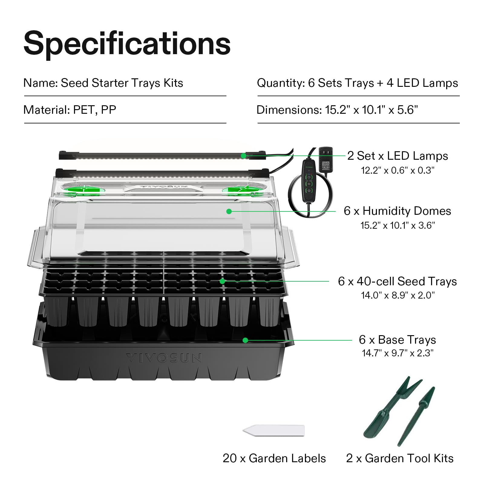 VIVOSUN-clear-dome-seedling-observation allows monitoring without major humidity disruption.