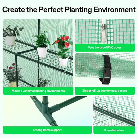 VIVOSUN clear PVC cover protects plants while letting light through