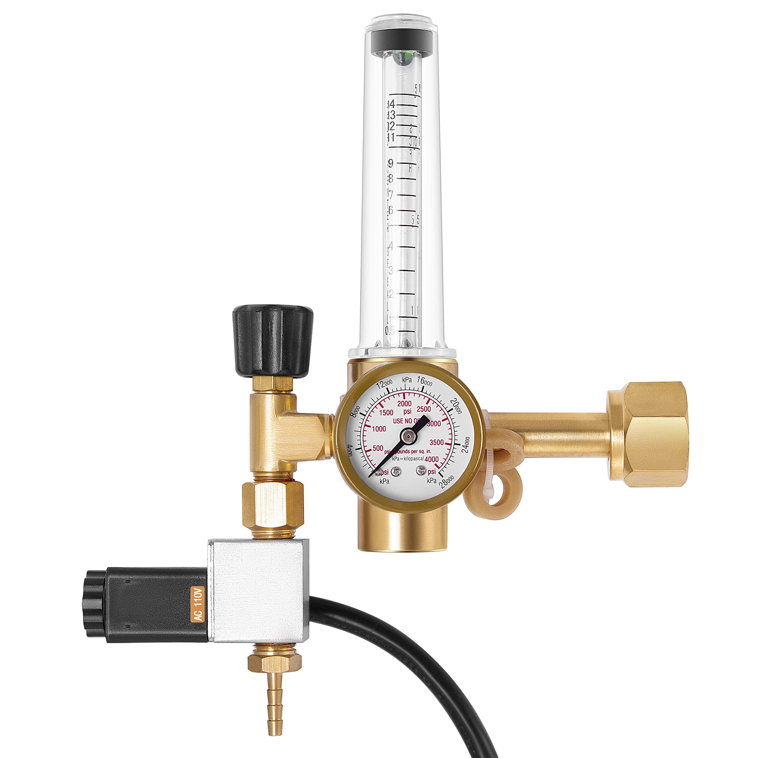 VIVOSUN CO2 regulator emitter system front view for compact grow room setup.