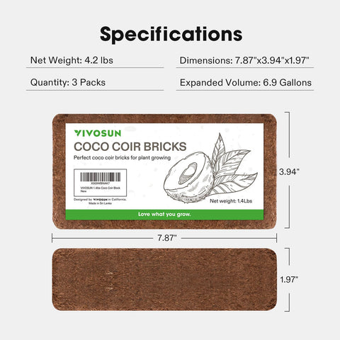 VIVOSUN coconut coir bedding option for reptiles in a habitat.