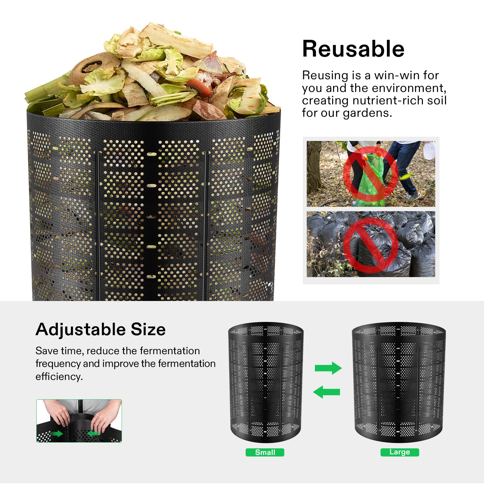 VIVOSUN HDPE material close-up showing weather resistance and long life