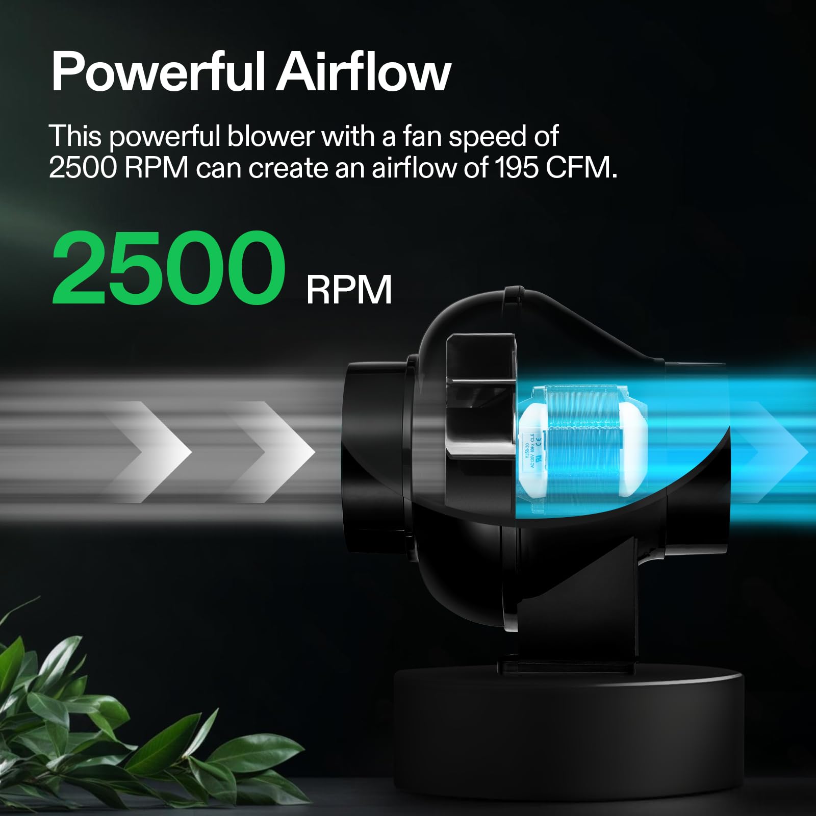 VIVOSUN D4 safety features include ETL motor and flame-retardant components.