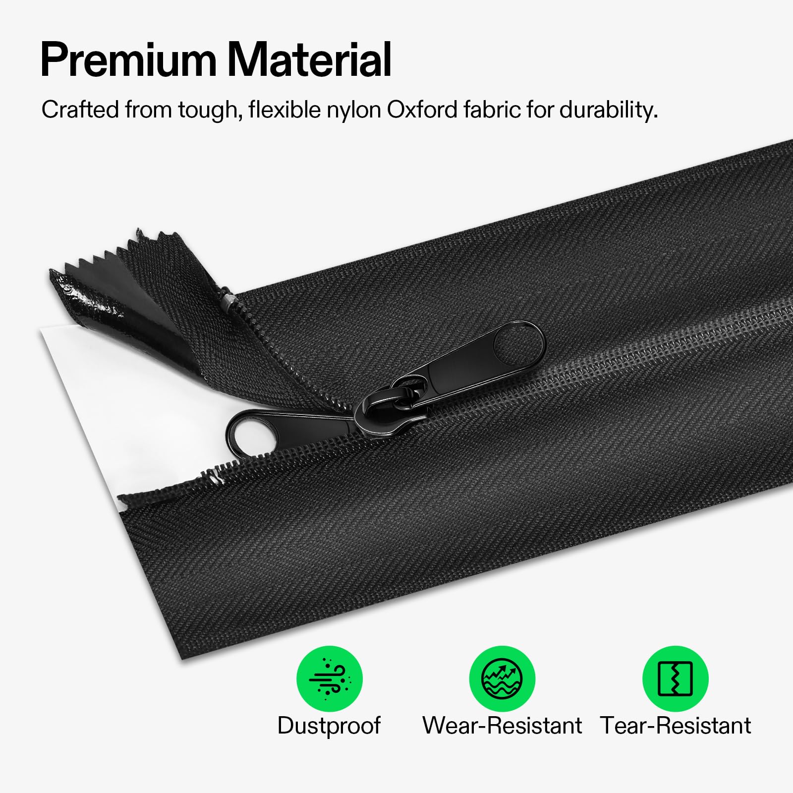 VIVOSUN double-sided zipper allows access from either side smoothly.