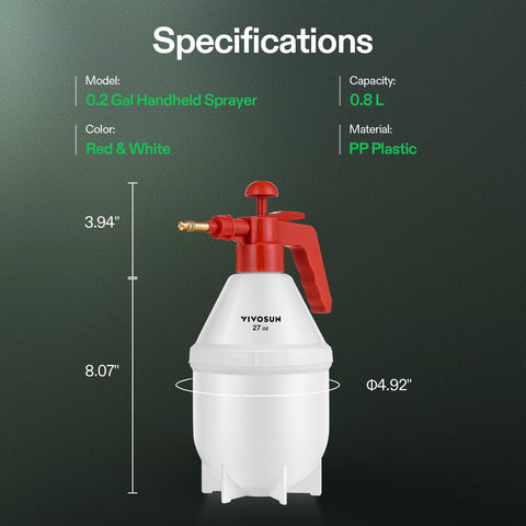 VIVOSUN durable bottom adds stability during refills and spraying