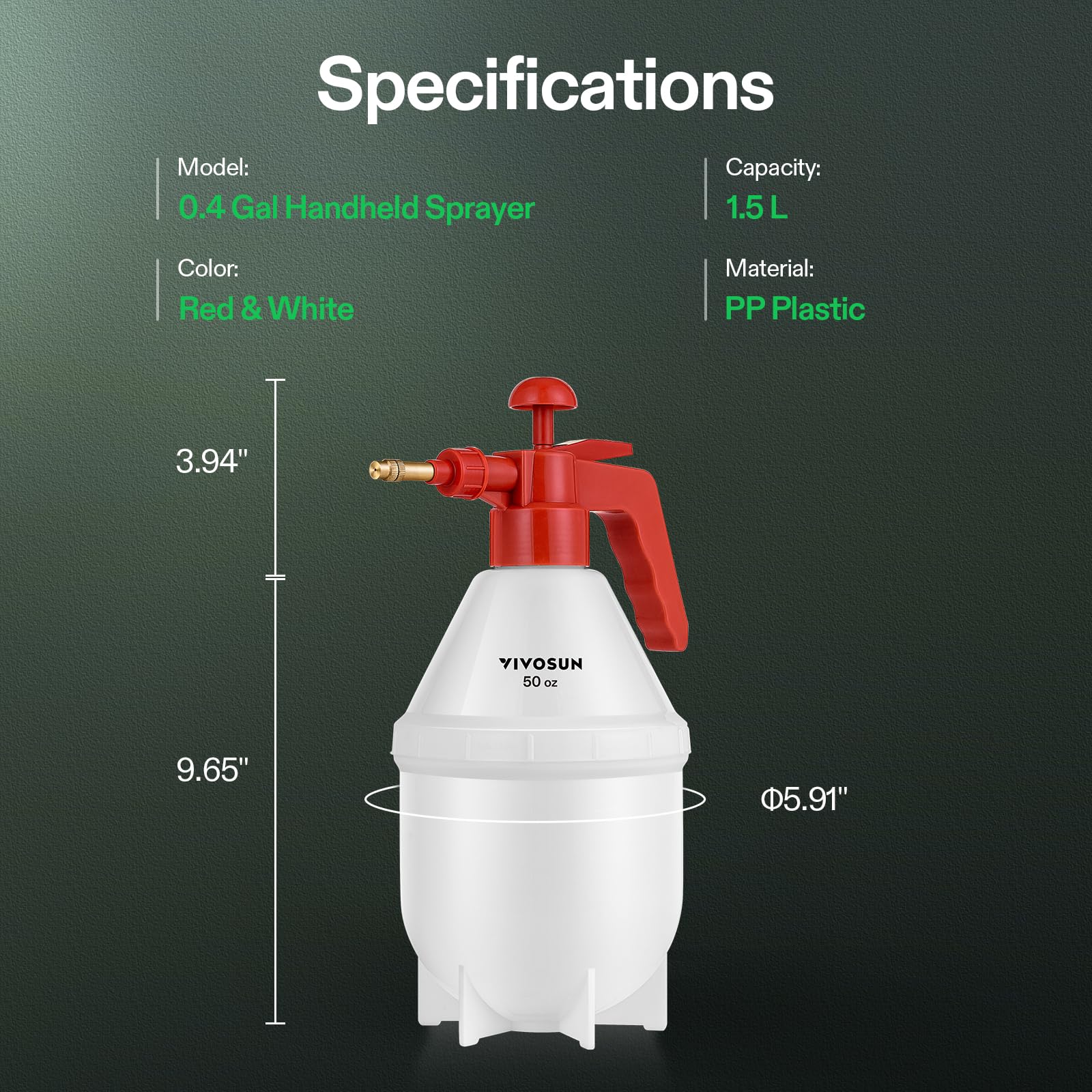 VIVOSUN durable design with thickened bottom for stability during use