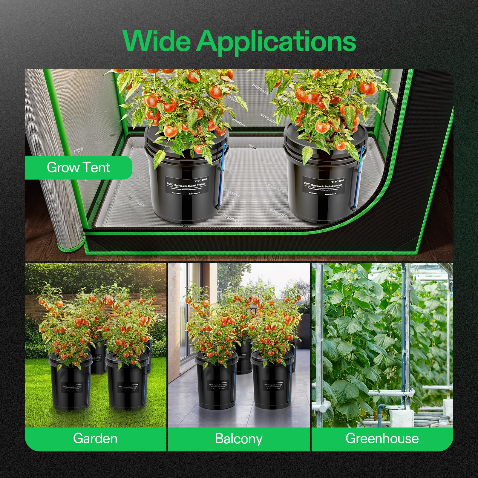 VIVOSUN DWC clay pebbles pack providing ideal root contact and drainage