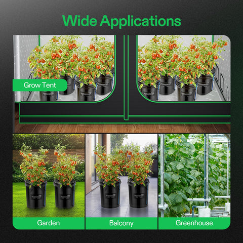 VIVOSUN drip irrigation rings provide reliable top-up irrigation