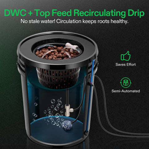 VIVOSUN water level tubes simplify reservoir monitoring for consistent nutrient delivery