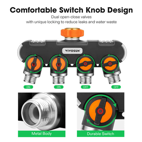 VIVOSUN easy installation with four valves for quick irrigation setup