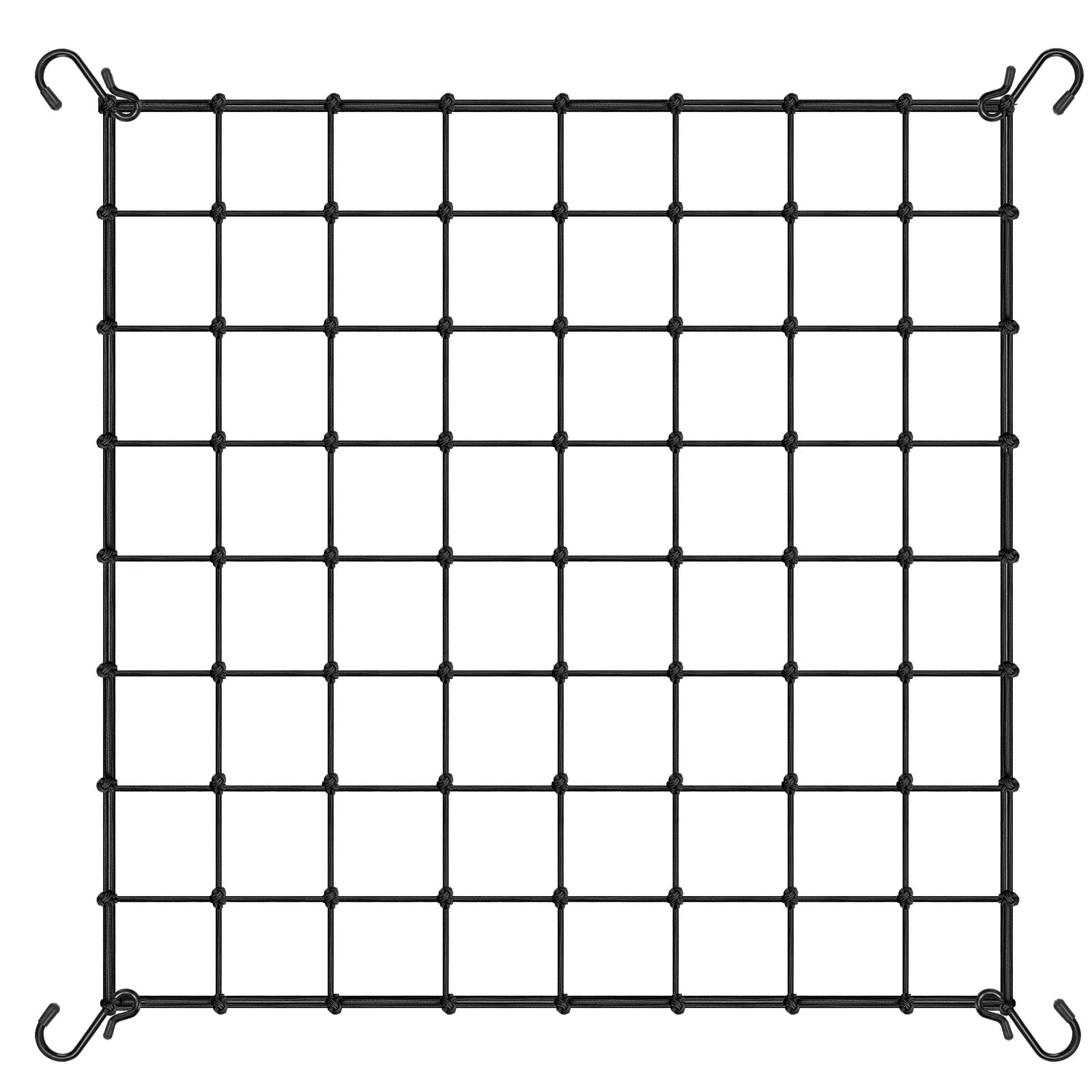 VIVOSUN elastic trellis netting, 4x4ft, with stretch to support climbing plants.