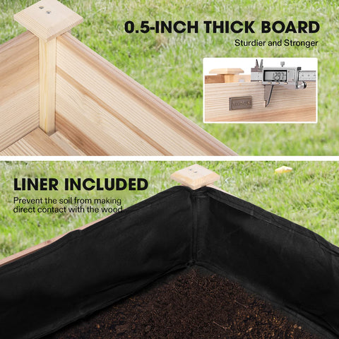 VIVOSUN pre-drilled drainage holes keep soil fresh and roots healthy.