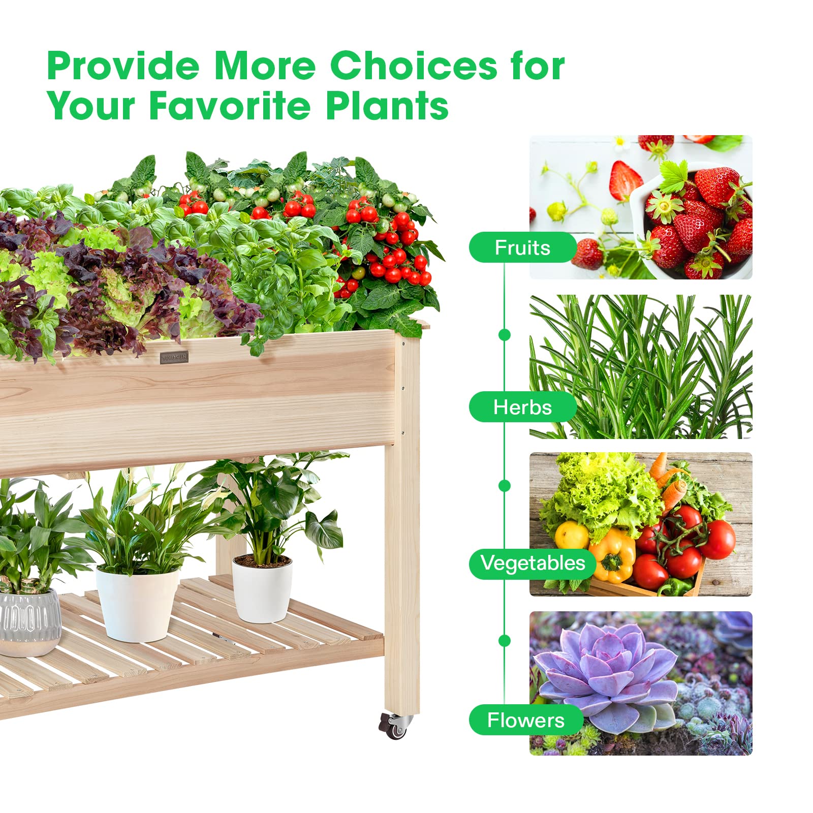 VIVOSUN gardening gloves included for clean, ready planting sessions.