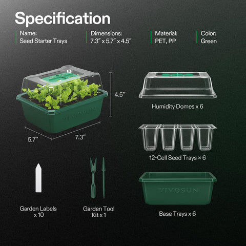 VIVOSUN expandable seed starter system for large planting projects