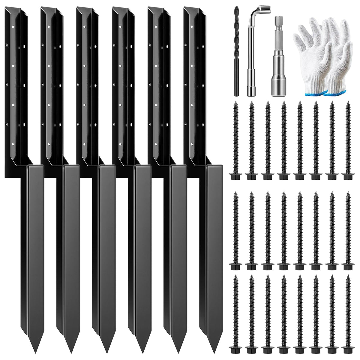 VIVOSUN fence post repair kit packshot for sturdy, quick fence fixes