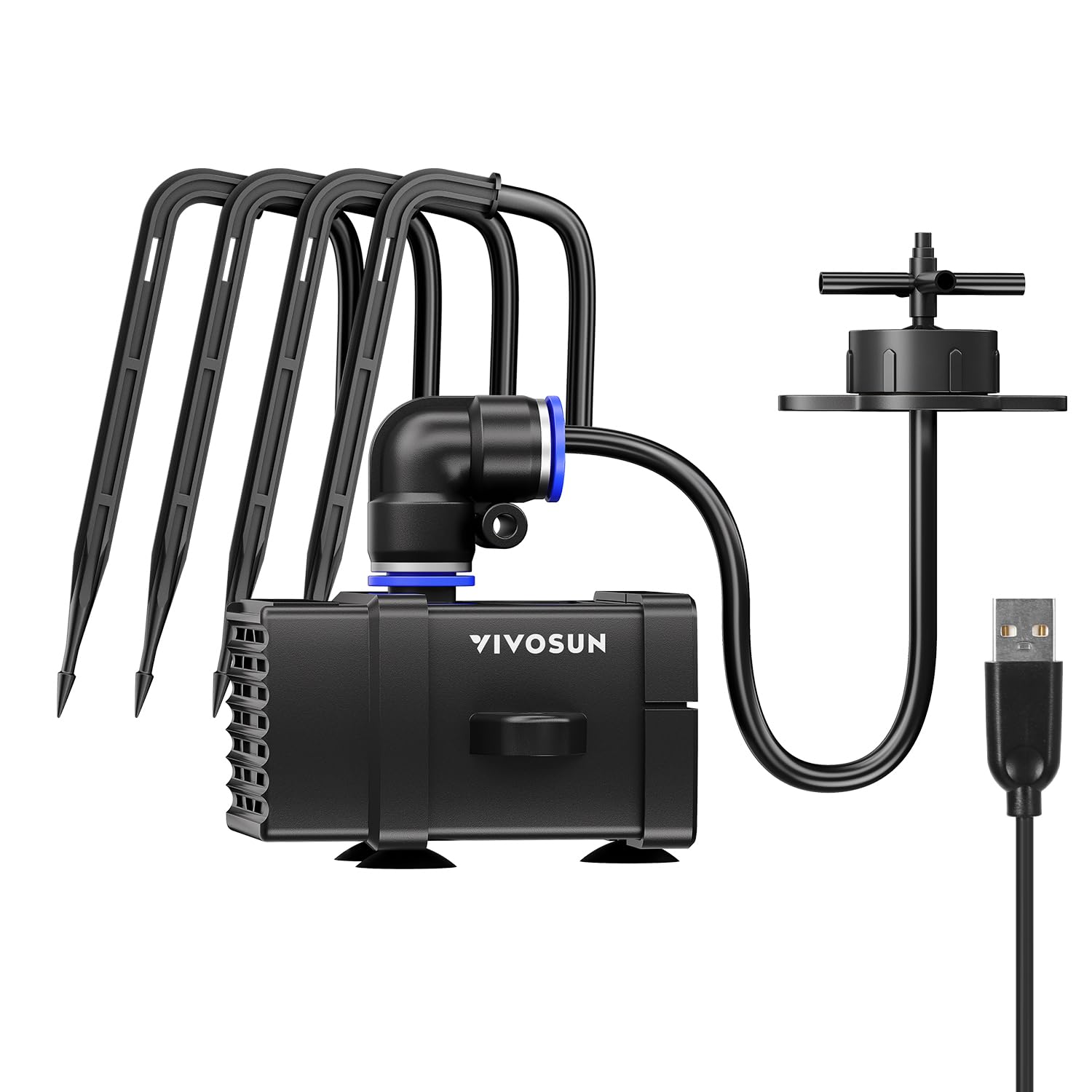 VIVOSUN FlexFeed pump delivers quiet, reliable watering.