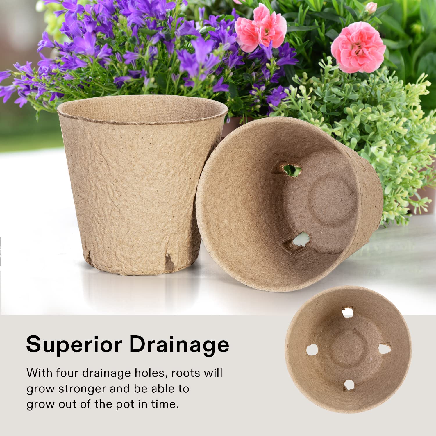 VIVOSUN flowers herbs vegetables seedlings suitable for indoor and outdoor starts