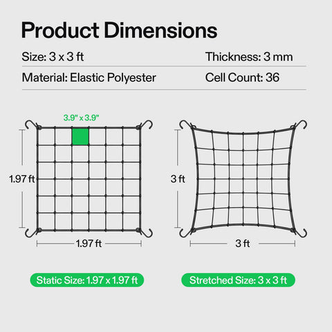 VIVOSUN foldable netting folds compactly for storage between seasons