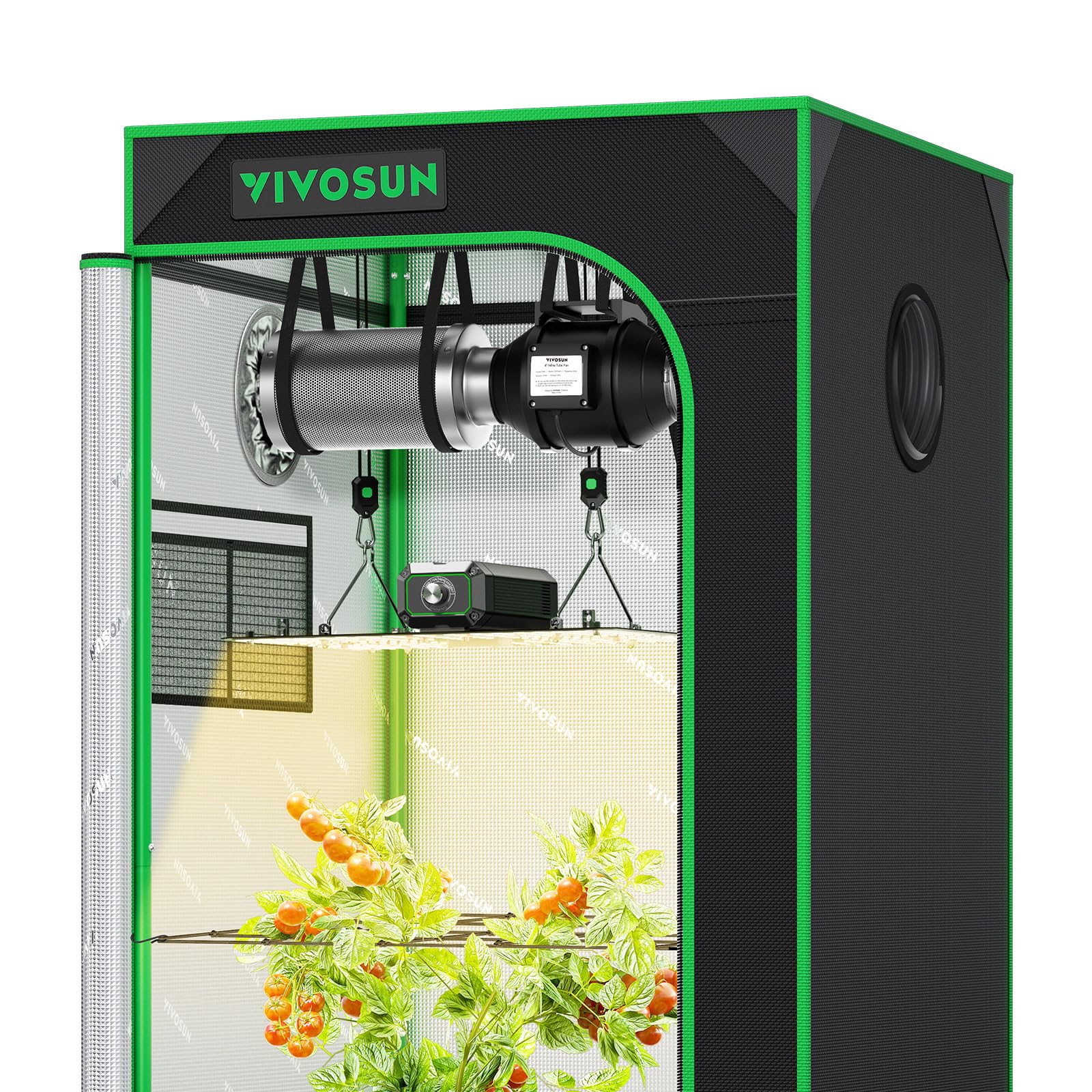 VIVOSUN full-spectrum LED light delivering even coverage for plants