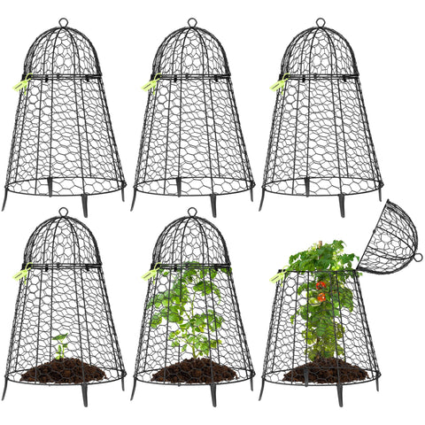VIVOSUN garden cloche with flip-top door for easy plant access and maintenance.