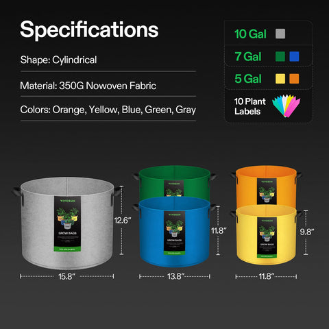VIVOSUN plant labels pack helps track varieties across seasons