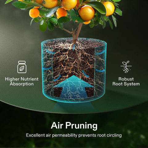 VIVOSUN grow bags designed for reuse as a durable alternative to plastic pots.