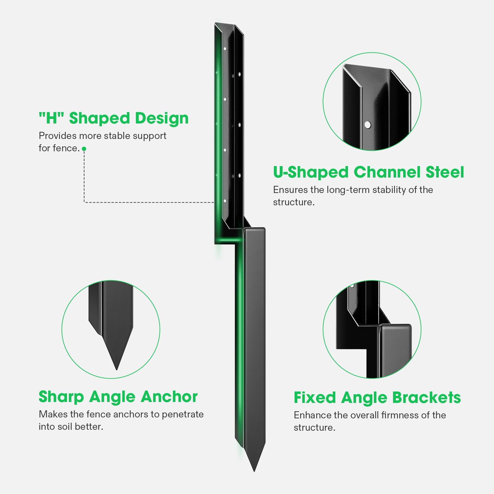 VIVOSUN H-design bracket in use demonstrates stable support against wobble