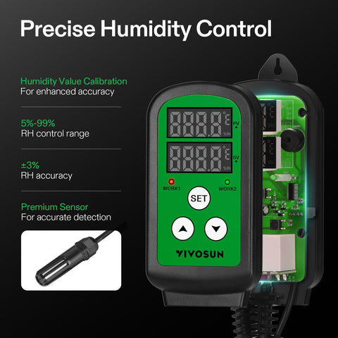 VIVOSUN hanging tab design enables quick installation in greenhouse setups.