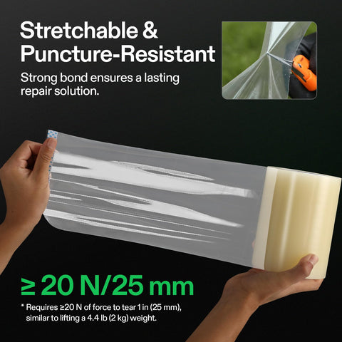 VIVOSUN heavy-duty tape protects greenhouse film against wind and weather.