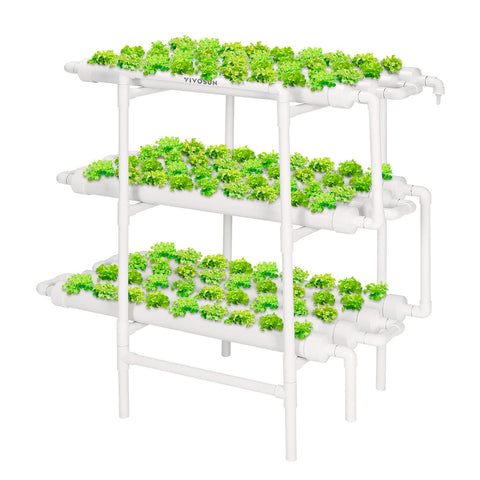 VIVOSUN hydroponics 108-site system for a compact indoor garden with space-saving design