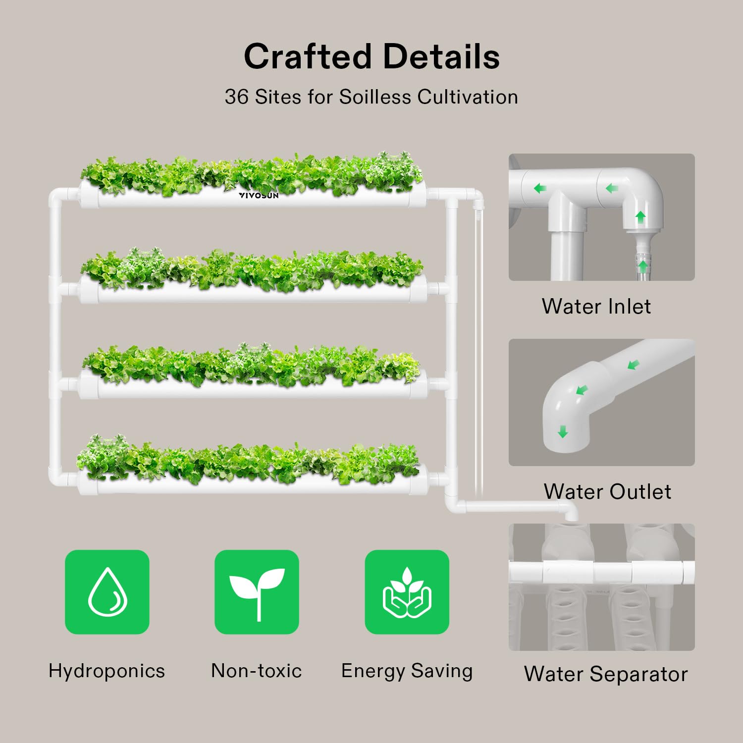VIVOSUN indoor-outdoor use demonstrates versatile home growing