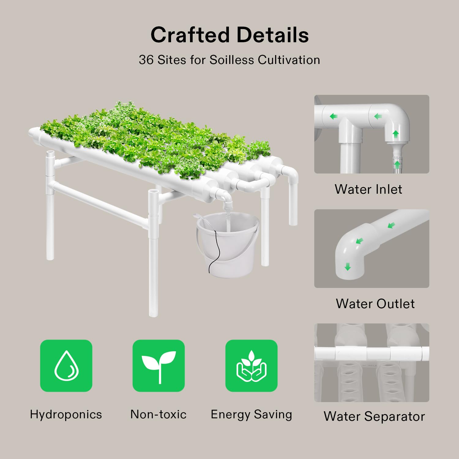 VIVOSUN kitchen-garden ready system for fresh leafy greens at home.