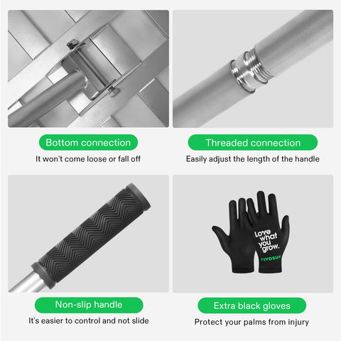 VIVOSUN rustproof spray coating maintains smooth operation and longevity.