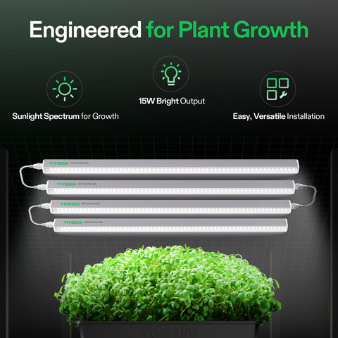 VIVOSUN LED 60W T5 grow light strip for indoor seed starting