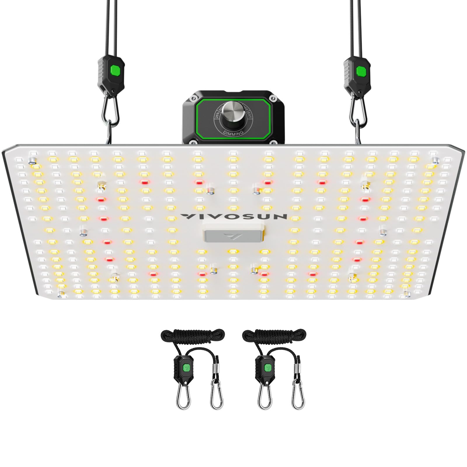 VIVOSUN LumaLight 100W panel delivers even full-spectrum light for indoor growth.