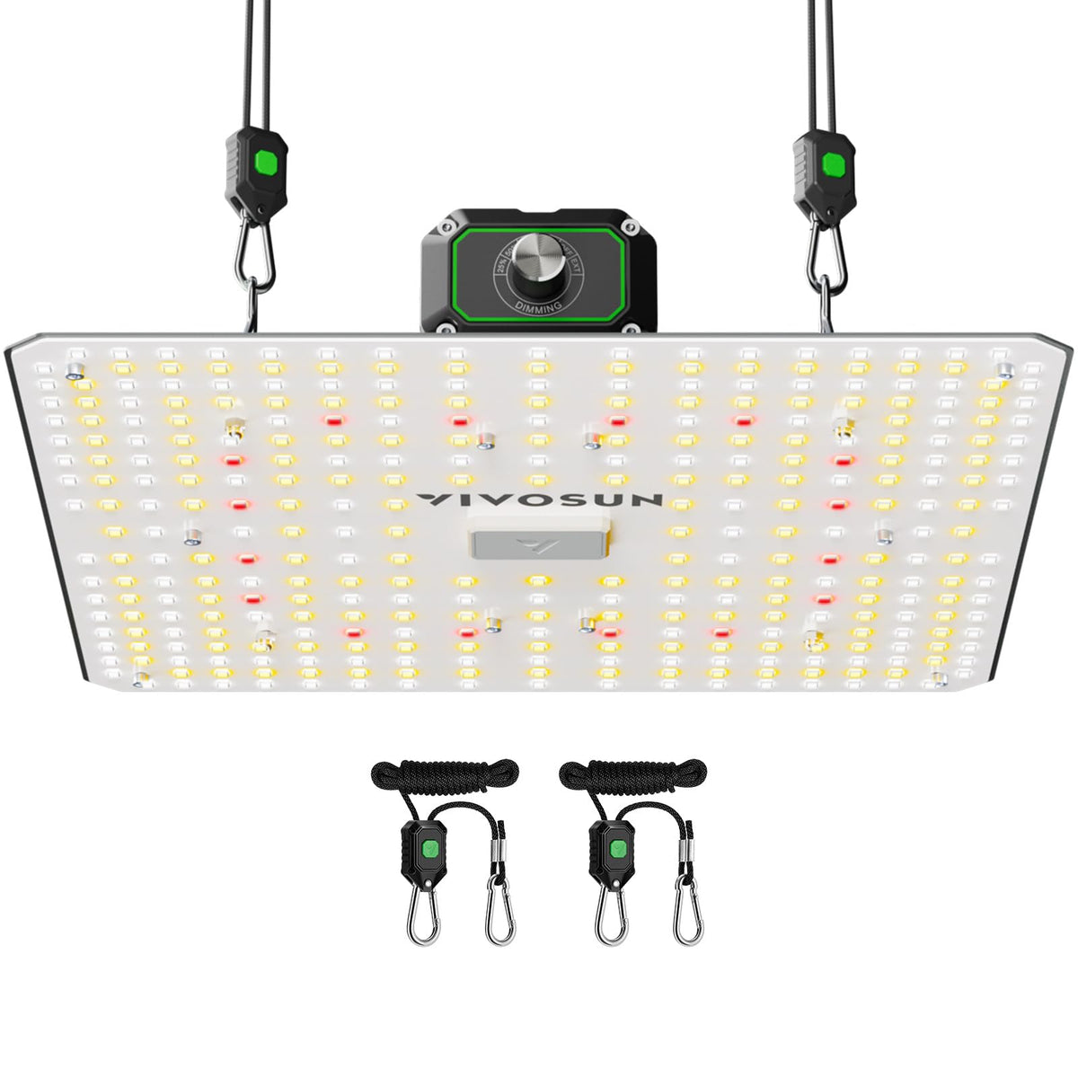 VIVOSUN LumaLight 100W panel delivers even full-spectrum light for indoor growth.