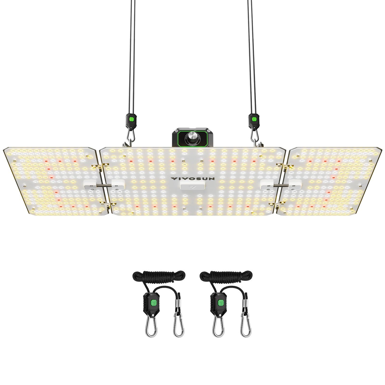 VIVOSUN LumaLight 200W LED grow light front view for even indoor lighting