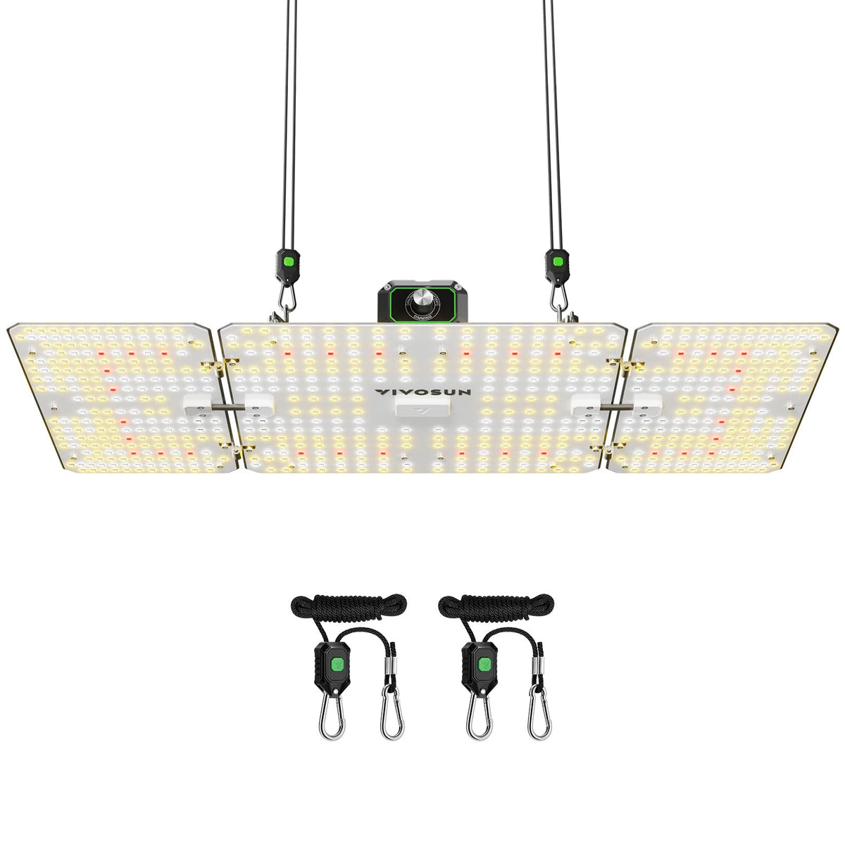 VIVOSUN LumaLight 200W LED grow light front view for even indoor lighting