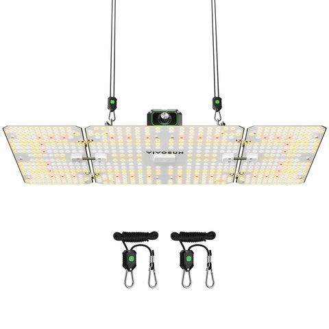 VIVOSUN LumaLight 200W LED grow light front view for even indoor lighting