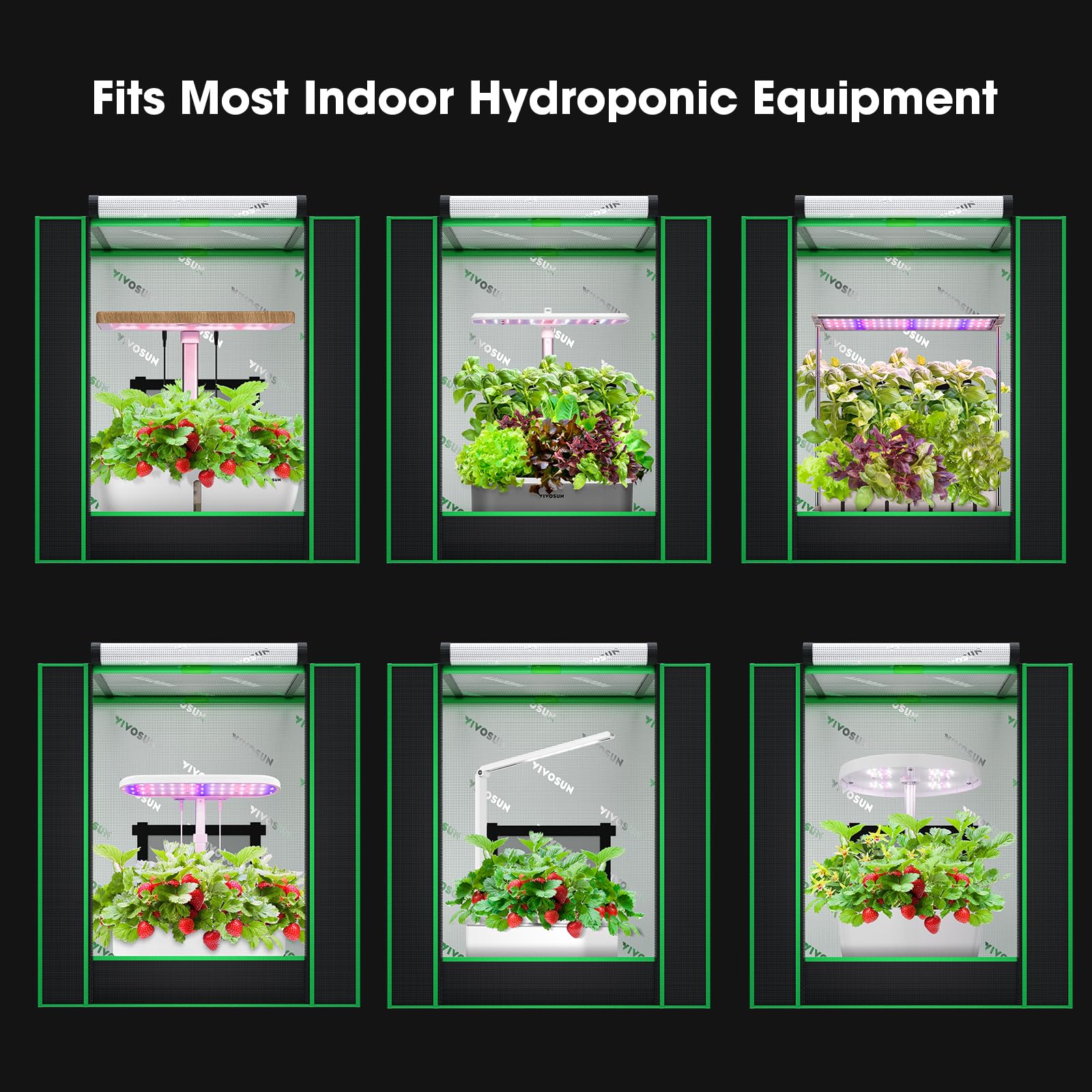 VIVOSUN mesh ventilation window promotes safe, steady airflow inside the tent
