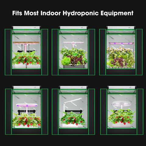 VIVOSUN mesh ventilation window promotes safe, steady airflow inside the tent